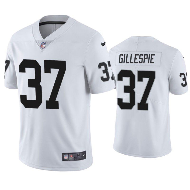 Men Oakland Raiders 37 Tyree Gillespie Nike White Limited NFL Jersey